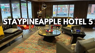 STAYPINEAPPLE HOTEL 5 Seattle, Washington Room Tour Pre-cruise hotel stay