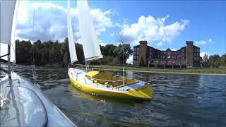 Robbe Smaragd RC Segelboot, Segelschiff, Sailboat, Video 2, Sony HDR-AS 100V