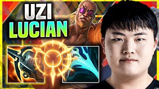 UZI IS SO GOOD WITH LUCIAN! - Uzi Plays Lucian ADC vs Aphelios! | Season 11