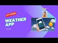 Weather App with Streamlit and OpenWeatherMap API | Python Tutorial by Gskd