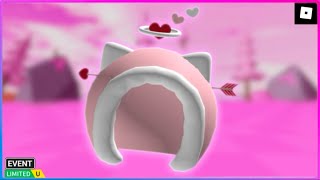 [EVENT] How To Get The FREE *Valentines Arrow Cat Hood* | ROBLOX - AFK for Free UGC ^^