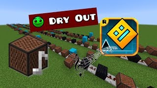 Minecraft: Geometry Dash - Dry Out with Note Blocks