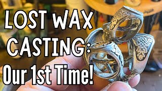 OUR FIRST TRY at Lost Wax Casting of Silver Rings and Pendants