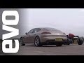 Ariel Atom Supercharged vs Porsche Panamera Turbo S | evo DRAG BATTLE