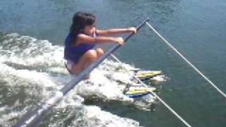 Putrajaya Waterski Trainees-Jan 17, 2009-Alisandra Ali first time on boom