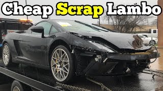 I Bought a Lamborghini that CRASHED INTO A GUARD RAIL at Salvage Auction! I'm Go