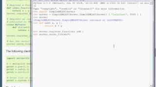 Python [XML-RPC] 03 Simple Server