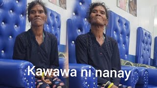 Kawawa ang isang matanda nanginginig sa gutom at pagod.Naghingi ng tulong