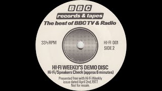 HiFi Weekly BBC - Hi-Fi/Speakers Check