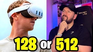 Which Meta Quest 3 Should You Buy? Meta Quest 3 128gb or 512gb Storage
