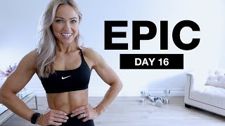 Day 16 of EPIC | 40 Min Dumbbell Back and Bicep Workout at Home