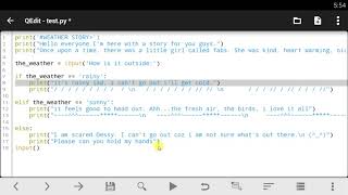 Qpython tutorial - 19 Recap of if, else & elif