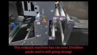 This redpack machine has ran over 21million packs and is still going strong!