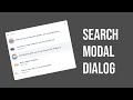 Building a search modal with HeadlessUI and TailwindCSS