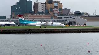 Luxair | Bombardier Q400 Dash 8 | Landing at London City Airport