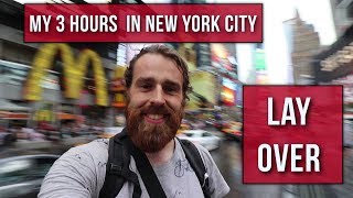 You can always walk to TIMES SQUARE (When you have a layover) | Peter Ambis Travel VLOG