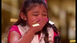 Angelica Hale: GOLDEN BUZZER after Burning Down AGT with "GIRL ON FIRE" | America's Got Talent