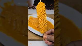 বাড়িতে Spiral Potato বানানোর সহজ উপায় 🥔 #food #shorts #spiral #potato