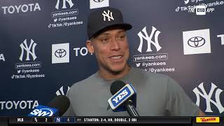 Aaron Judge discusses his performance, Yankees offense