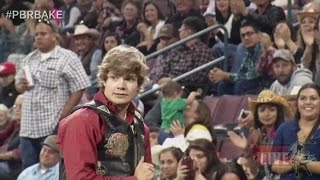 WINNING RIDE: Derek Kolbaba rides Hair Trigger for 85 points (PBR)