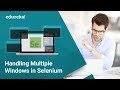 How to Handle Multiple Windows in Selenium Webdriver | Selenium Certification Training | Edureka