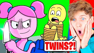 PLAYER Has A TWIN SISTER... CRAZIEST POPPY PLAYTIME ANIMATION EVER! (LANKYBOX REACTION!)