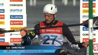 Isak Ohrstrom, Sweden Kayak Slalom Final / 2024 ICF Canoe Slalom World Cup Prague Czechia