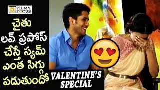 Naga Chaitanya and Samantha Cute Love Proposal || Valentine's Day Special - Filmyfocus.com