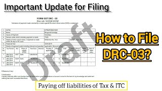 How to file GST DRC-03 ? | Steps to File GST DRC Form | Follow Regular GST Compliance \u0026 Pay Tax |