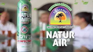 NATUR AIR  Aerosol para purificar el Aire y elimina virus causante de GRIPA.