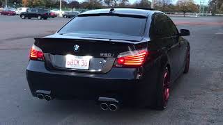 Bmw 2008 550i dual cherry bomb glasspack