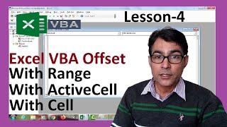Offset in Excel VBA | Using Offset for Ranges in Excel VBA | Excel VBA lesson-4 for beginners