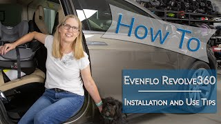 Evenflo Revolve360 Rotating Carseat Installation with Seat Belt