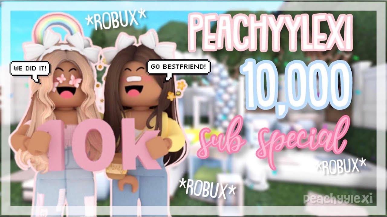 Peachyylexi 10k SUBSCRIBER SPECIAL! *ROBUX GIVEAWAY, Q&A* Roblox ...