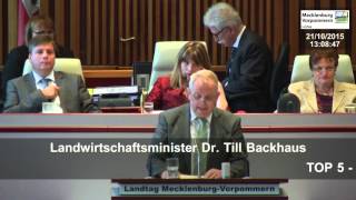 Gewässerunterhaltung: Landwirtschaftsminister Till Backhaus