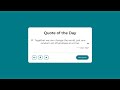 Random Quote Generator Using JavaScript | 30 JavaScript Projects in 30 Days | Day # 8