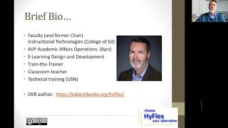 Hyflex Webinar Series: Keynote Speaker, Dr. Brian Beatty