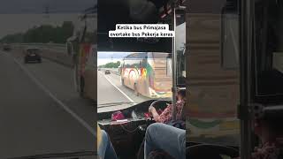 Ketika bus Primajasa bertemu dengan bus NPM yang baru saja turun kapal #trending #shorts