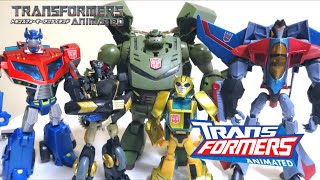 【トランスフォーマー アニメイテッド】プロール、スタースクリーム、アイアンハイド ヲタファのじっくり変形レビュー / TF Animated  Prowl, Ironhide, Starscream