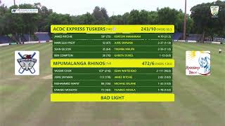 CSA 4-Day Series - Division 2 | ACDC Express Tuskers vs Mpumalanga Rhinos | Day 3