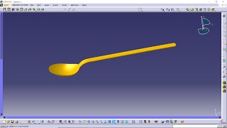 CATIA HOW TO MAKE A Spoon IN CATIA V5 Catia v5 surface design of spoon how to model a spoon in catia