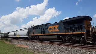 CSX eastbound M368 4717+mid DPU 7244 deshler Ohio June 14 2024