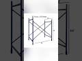 How to Calculate H -frame scaffolding for any span?? #construction #shortsviral #scaffolding