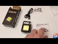 Deal Muster Rechargeable Mini LED Keychain Flashlight with 4 Modes,