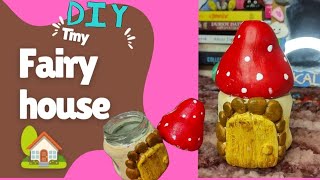 DIY Fairy House |Trash To Treasure.🏡🧚 #wastematerialcraft #wallputtycraftideas #youtubeindia