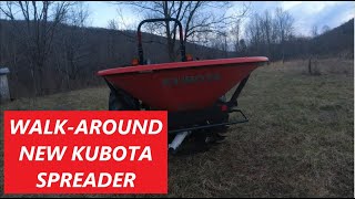 New Kubota Fertilizer Spreader Walk Around