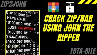 ZIP2JOHN: Extract password-protected ZIP/RAR  file using john the ripper [YOTA-BITE]