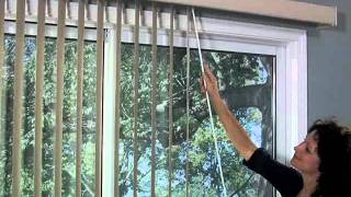 Bali Vertical Blinds - One Touch Wand Control:  Blind and Shade Control Types