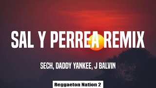 Sech, Daddy Yankee, J Balvin - Sal y Perrea Remix (Letra)