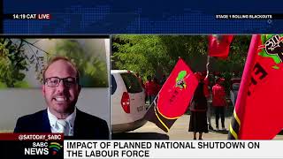 Impact of planned National Shutdown on the labour force